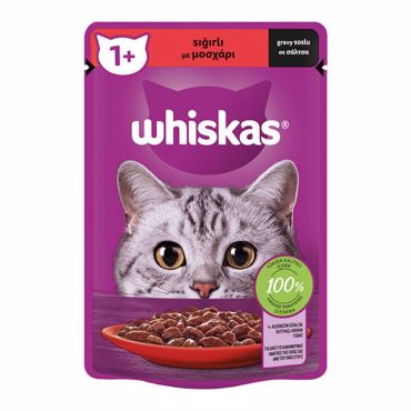 Whiskas Σε Σάλτσα Με Μοσχάρι 85G